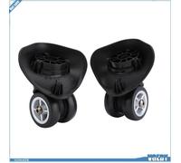 Roues de valise de rechange - VGEBY - Lot de 2 - PVC - Silencieuses - Faciles à installer