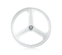 Roues de vélo 700C à 3 Rayons, pignon Fixe, Alliage de magnésium, Freins V-Brake, axe Plein, moyeux 100/120 mm, pour Piste monovitesse, Roues Avant et arrière de 27 mm de Largeur (