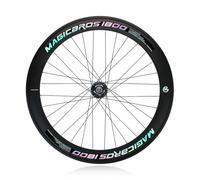 Roues de vélo à pignon Fixe 700C en Alliage d'aluminium, monovitesse, pour Piste de Course, Roues Avant et arrière, moyeux à roulements V-Brake 100/120 mm, Hauteur de Jante 40/60 m