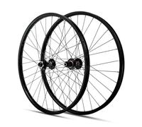 Roues De Vélo avec Axe Traversant 26/27,5/29 Pouces, Jantes en Alliage D'aluminium, Freins À Disque, Moyeux 32 Trous, Roues Avant Et Arrière for Cassette 8 12 Vitesses HG(110/148)