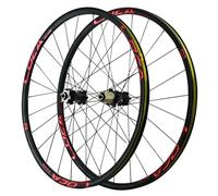 Roues De Vélo avec Freins À Disque, Alliage D'aluminium, 26/27,5/29 Pouces, 24 Trous l'avant, 2 L'arrière, 4 Roulements, Roue Démontage Rapide, 8/9/10/11/12 Vitesses(Negro,29inch)