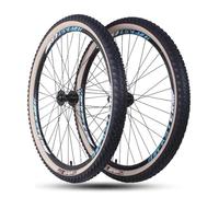 Roues De Vélo avec Pneus 27,5 X 2,10 Jantes en Alliage D'aluminium Freins À Disque 36 Trous Compatibles VTT 8/9/10/11/12 Vitesses(Wheelset)