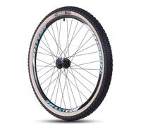 Roues De Vélo avec Pneus 27,5 X 2,10 Jantes en Alliage D'aluminium Freins À Disque 36 Trous Compatibles VTT 8/9/10/11/12 Vitesses(Front Wheel)