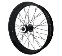 Roues de Vélo de Neige 20"/26", Roue Avant 4,0", 2 Roulements, Blocage Rapide, Espacement des Pignons 9 X 135 Mm, Axe de Barillet 15 X 135 Mm Thru-axle,26in