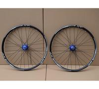 Roues De Vélo De Route, 24'' 26'' 27,5'' 29'' Paire De Roues VTT Frein À Disque À Dégagement Rapide VTT Jantes Avant Arrière Moyeux De Roulement, for Cassette 8 9 10 Vitesses(Blue,29inch)