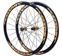 Roues de vélo de Route 700C/30/40/50 mm, Jantes à Disque à Six Points de Verrouillage Central, moyeu en Fibre de Carbone pour Roues 7 à 11 Vitesses