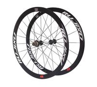 Roues de Vélo de Route 700C avec Frein sur Jante Et Moyeu en Carbone Profondeur de 40 mm Compatibles avec Les Vitesses 8/9/10/11 18-25C Roues 700C à Dégagement Rapide Rayons 16/24H (Moyeu Noir)