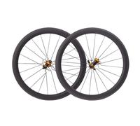 Roues de vélo de Route 700C en Fibre de Carbone, Freins V-Brake QR Avant et arrière, Hauteur 50 mm, Cassette 7/8/9/10/11 Vitesses, Roue Libre 20 Trous, ultralégères