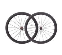 Roues de vélo de Route 700C en Fibre de Carbone, Freins V-Brake QR Avant et arrière, Hauteur 50 mm, Cassette 7/8/9/10/11 Vitesses, Roue Libre 20 Trous, ultralégères