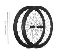 Roues De Vélo De Route en Carbone 700C À Cliquet 60T, Jante Wave 5045mm, Frein À Disque À Verrouillage Central, Axe Traversant 12x100mm/12x142mm, Cassette 8/9/10/11/12 Vitesses