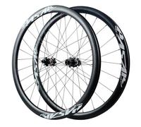 Roues de vélo de route en carbone 700C, jante 50 mm, axe traversant, roulements scellés 142 mm, frein à disque QR, roues de course de cyclisme, rayons 24H, poids 1720 g pour 7 à 12 vitesses (couleur :