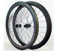 Roues de vélo de Route en Fibre de Carbone 700C, axe traversant Center Lock 38 mm/50 mm, Freins à Disque, roulements étanches, moyeu de 1720 g pour 7 à 12 Vitesses.
