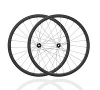 Roues de vélo de Route en Fibre de Carbone 700C, axe traversant, Freins à Disque Center Lock, Hauteur 28/32/35/38/42/45/50/55/60/65 mm, moyeux 24 Trous pour Cassette 8/9/10/11/12 v