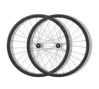Roues de vélo de Route en Fibre de Carbone 700C, hauteurs : 28 mm/32 mm/35 mm/38 mm/42 mm/45 mm/50 mm/55 mm/60 mm/65 mm/73 mm, axe traversant, Frein à Disque Central, moyeux 24 H pour Cassettes 8/9/1