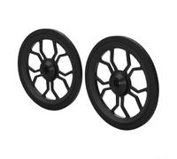 Roues de vélo pliables en alliage d'aluminium 80 mm scellées | Roulettes de chariot à roulement, pneus en caoutchouc résistant à l'usure, remplacement pour poussette, chariot robuste