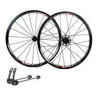 Roues de vélo Pliant 16/18/20 Pouces, Freins V-Brake, roulements étanches, Cassette 7-8-9-10-11 Vitesses, Blocage Rapide, BMX, entraxe Avant 100 mm, entraxe arrière 130 mm, Jantes
