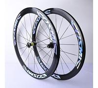 Roues De Vélo Route 700C * 23C-25C-28C, Jantes en Alliage D'aluminium 40/50 Mm, Freins V-Brake, Moyeux À Blocage Rapide 20 Trous, Compatibles 7 11 Vitesses, Blanches, 40(Colour,50MM)