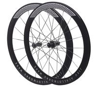 Roues De Vélo Route en Carbone 700C Jantes Double Couche 30/40/50 Mm Alliage D'aluminium Freins À Disque/Freins sur Jante À Dégagement Rapide 7 À 12 Vitesses(Silver_40mm)