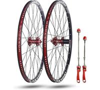 Roues De VTT 24'', 26'', 27,5'', 29'', Double Couche, Freins À Disque Avant Et Arrière, Moyeux 32 Trous for 7 11 Vitesses(Rosso,29inch)