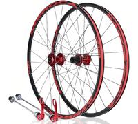 Roues de VTT 26" et 27, 5", freins à disque, démontage rapide(Red,26in)