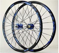 Roues de VTT 700C pour Vélo de Route Roulements Palin à Blocage Rapide 24 Trous Jantes à Roue Libre 7-11 Vitesses Freins à Disque Freins à Disque