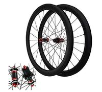 Roues de VTT en Carbone Roues de Vélo de Route 700C Freins V-Brake à Blocage Rapide 4 Roues Peilin 7/8/9/10/11/12 Vitesses Volant D'Inertie