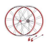 Roues de VTT Pliantes 20 Pouces Jantes Double Paroi en Alliage D'Aluminium Serrage Rapide Freins V-Brake 406/451 Petites Roues 2 Roulements à Billes Avant 4 Roulements Arrière Compatibles avec Le