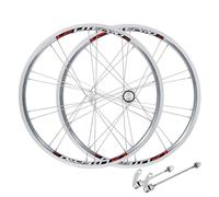 Roues de VTT Pliantes 20 Pouces Jantes Double Paroi en Alliage D'Aluminium Serrage Rapide Freins V-Brake 406/451 Petites Roues 2 Roulements à Billes Avant 4 Roulements Arrière Compatibles avec Le