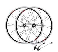 Roues de VTT Pliantes 20 Pouces Jantes Double Paroi en Alliage D'Aluminium Serrage Rapide Freins V-Brake 406/451 Petites Roues 2 Roulements à Billes Avant 4 Roulements Arrière Compatibles avec Le