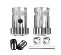 Roues d'extrusion d'acier inoxydable de remplacement d'engrenage d'extrudeuse à Double entraînement de 1 pièces for extrudeuses à Double engrenage d'imprimante 3D(10pcs)