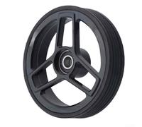Roues doubles pour vélos Brompton en alliage d'aluminium de qualité aérospatiale avec finition résistante à la corrosion (noir)