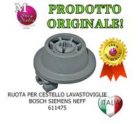 Roues Du Panier Inférieur Lave-Vaisselle Original Bosch Siemens Neff 00611475