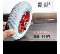 Roues en caoutchouc 1 pièce/7 pouces et roues simples en caoutchouc M8/M10 * 170mm/roues gonflables(Inside diameter 10mm-01)