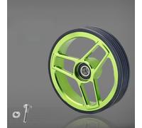 Roues faciles à double palette pour vélos Brompton fabriquées en alliage d'aluminium de qualité aérospatiale avec finition résistante à la corrosion (vert)