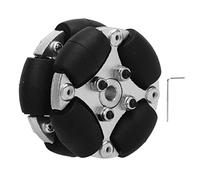 Roues faciles à Support Omni de 38 mm pour vélo Pliant et vélo électrique Brompton, de 10 kg, Accessoires de Remplacement de Rouleau omnidirectionnel avec roulement (Noir)