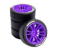 Roues hexagonales 12 mm 66 x 26 mm pour 1/10 LC PTG-2R Tamiya 1/10 XV01 xv02 HSP MJX 10303 10304 xts-s10/Rally Ford (violet B)