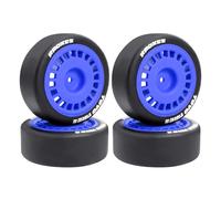 Roues hexagonales 12 mm 66 x 26 mm pour 1/10 LC PTG-2R Tamiya 1/10 XV01 xv02 HSP MJX 10303 10304 xts-s10/Rally Ford (bleu A)