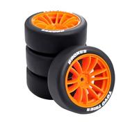 Roues hexagonales 12 mm 66 x 26 mm pour 1/10 LC PTG-2R Tamiya 1/10 XV01 xv02 HSP MJX 10303 10304 xts-s10/Rally Ford (orange B)