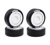 Roues hexagonales 12 mm 66 x 26 mm pour 1/10 LC PTG-2R Tamiya 1/10 XV01 xv02 HSP MJX 10303 10304 xts-s10/Rally Ford (Blanc A)