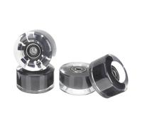 Roues Lumineuses en PU pour Patins à Roulettes Roulements | Éclairage Coloré en Rotation, Acier Solide, Installation Facile, Patinage Silencieux Intérieur ou Nocturne, pour Débutants