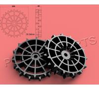 Roues motrices set de 2 profilés offroad EINHELL FREELEXO 400 450 600 800 900 1200