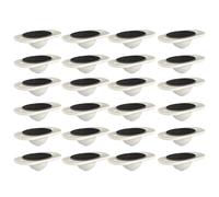 Roues pivotantes adhésives - Structure en acier inoxydable ABS, design solide, rotation silencieuse de trois soixante, support coulissant lisse | Pour boîtes de rangement, déménagement, nettoyage Mo