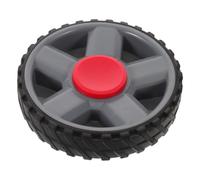 Roues Pivotantes de Compresseur 8 Pouces, Caoutchouc Épais | Support Plastique, Roulement Souple, Absorption des Chocs, Adhérence Stable, pour Atelier et Garage