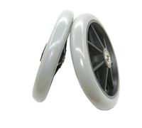 Roues pleines de rechange 15 cm (6 pouces) for fauteuils roulants, rollators et déambulateurs, lot 2