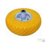 Roues Pleines PU Pour Chariot Metis 052975 Disque En Métal Cm 26 - Trou Mm 20