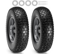 Roues pleines - VEVOR - 254 mm 500 g, lot de 2,charge dynamique 81,6 kg, charge statique 99,8 kg,pour diable,chariot utilitaire