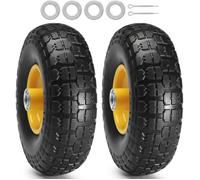 Roues pleines - VEVOR - 254mm 500g, lot de 2,charge dynamique 181,4 kg, charge statique 204,1 kg,pour diable,chariot utilitaire