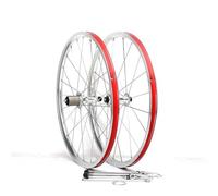 Roues Pliantes À Double Paroi 20 Pouces 406 451 BMX Roue Avant Et Arrière À Démontage Rapide 100/130mm, Moyeu avec Frein sur Jante pour Cassette 8, 9, 10, 11 Vitesses(Silver,451)
