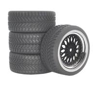 Roues Pneus 12mm Hex pour HPI pour KYOSHO 1/10 Voitures Assemblée | Conçus avec moyeux hexagonaux 12mm, pneus caoutchouc offrent adhérence ferme sur surfaces routières RC Pneus Roues