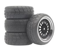 Roues Pneus 12mm Hex pour HPI pour KYOSHO 1/10 Voitures Assemblée | Conçus avec moyeux hexagonaux 12mm, pneus caoutchouc offrent adhérence ferme sur surfaces routières RC Pneus Roues